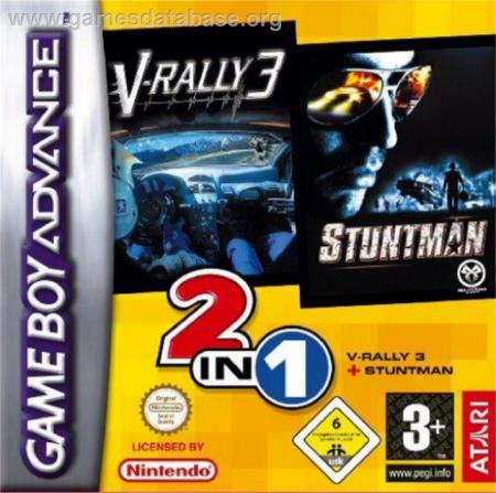 Cover 2 Games in 1 - V-Rally 3 & Stuntman for Game Boy Advance